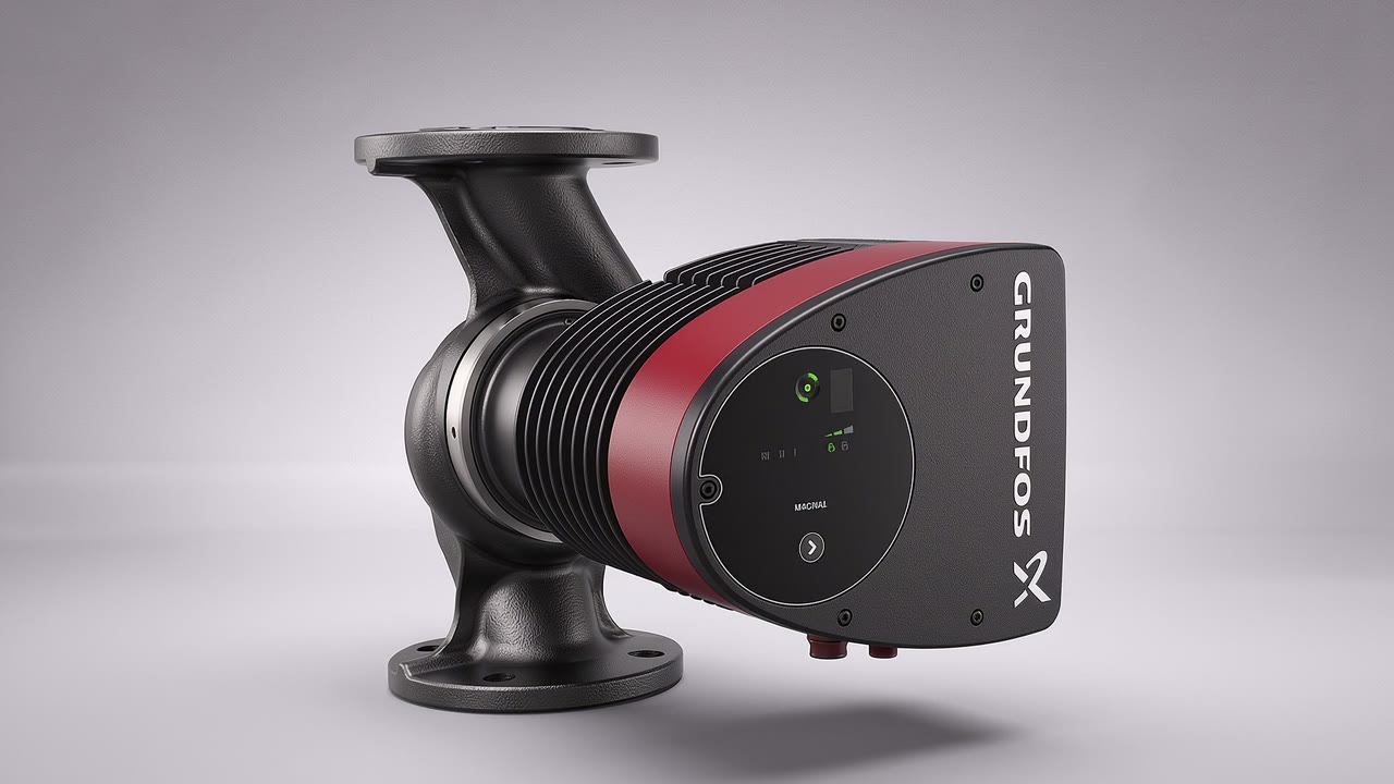 Grundfos MAGNA1 sirkülasyon pompası kesit görünümü